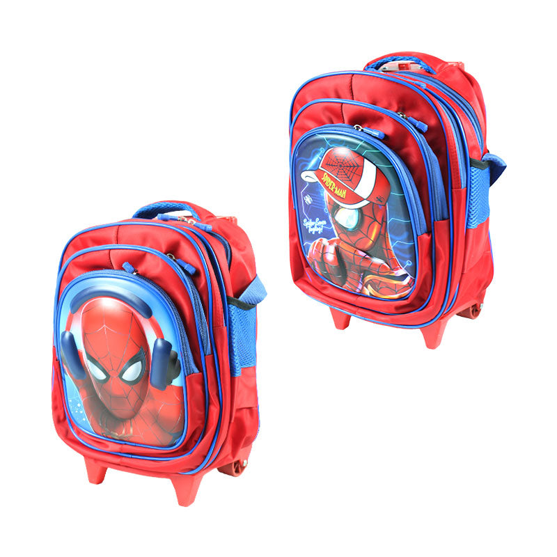 Spiderman Embossed Trolley School Bag 15″ (1676)