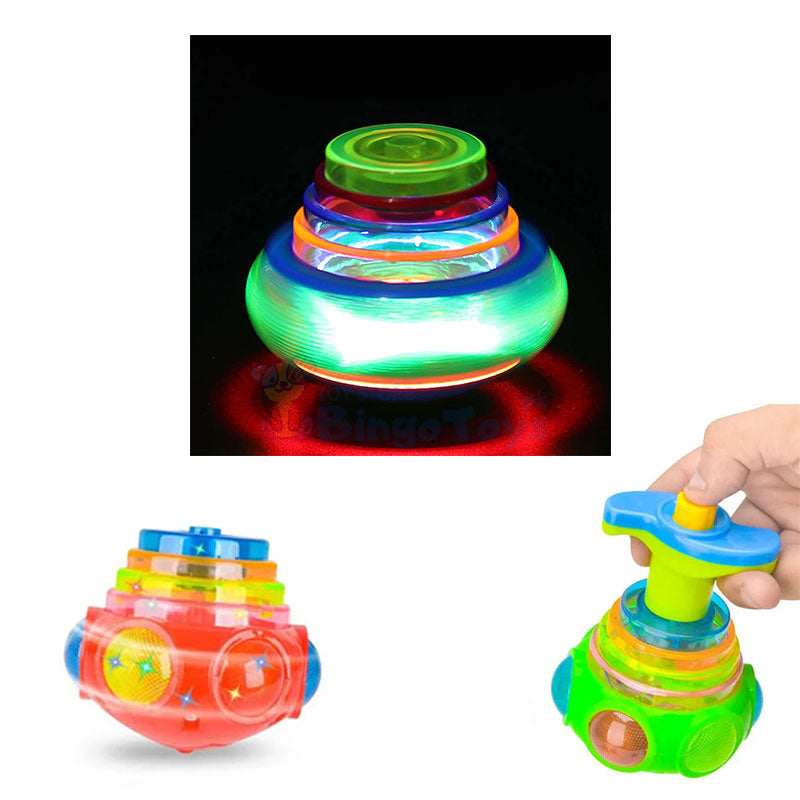 UFO Spinning Top with Flash Light & Music