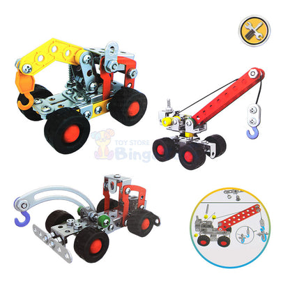 STEM Metal Assembled Toy Crane Medium