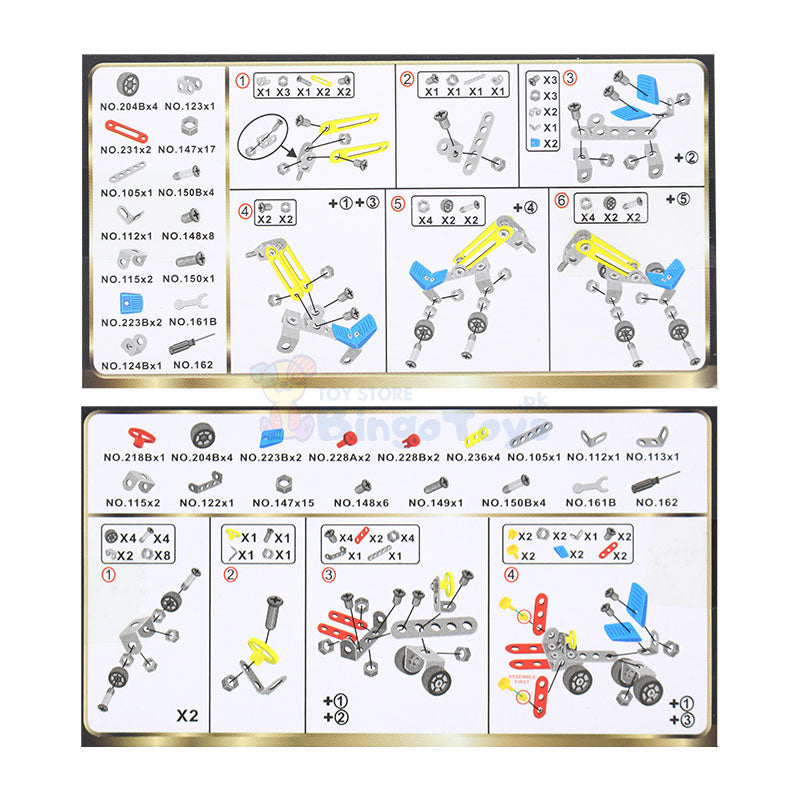 STEM Metal Assembled Toy Cranes Small