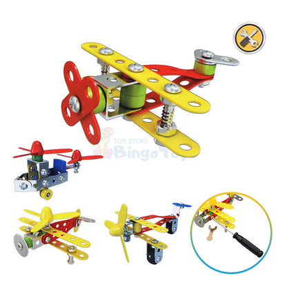 STEM Metal Assembled Toy Aircraft Small