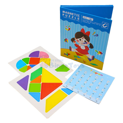 Tangram Game Magnetic Puzzle Book