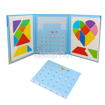 Tangram Game Magnetic Puzzle Book