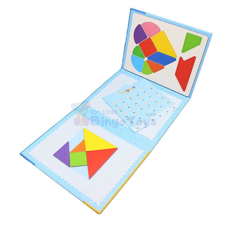 Tangram Game Magnetic Puzzle Book