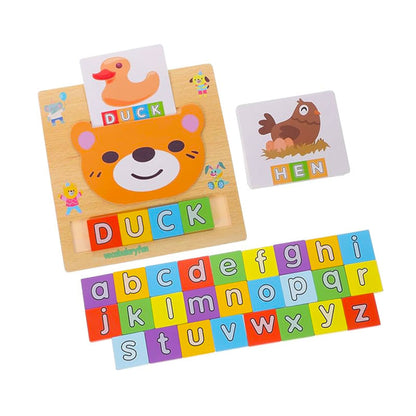 Two in One letter Matching-Educational Wooden Toy