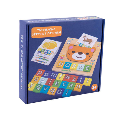 Two in One letter Matching-Educational Wooden Toy