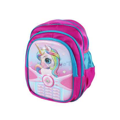 Unicorn Embossed School Bag 13 inch (1758)