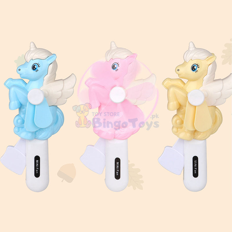 Unicorn Mini Hand Fan Toy