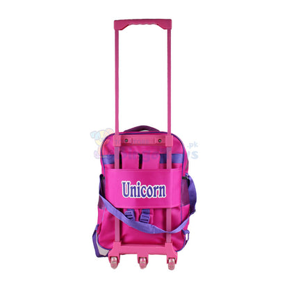 Unicorn Embossed Trolley School Bag 17 inch (1756)