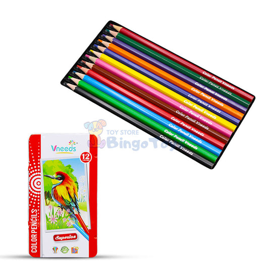 Vneeds 12 Pcs Bright Color Pencils