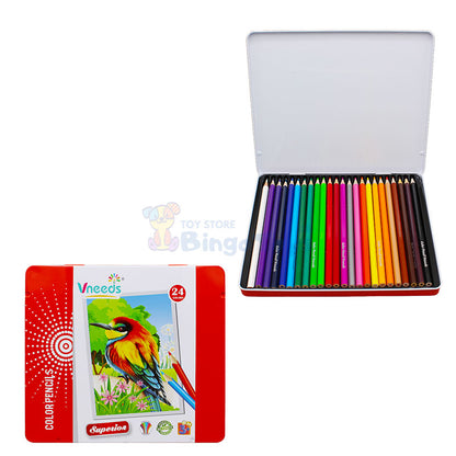 Vneeds 24 Pcs Pencil Colors