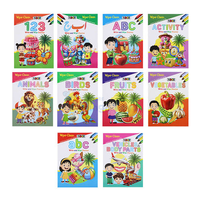 Wipe-Clean 10 Activity Book Pack