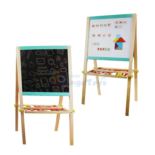 Wooden Multifunctional Double Sided Writing Board 1565