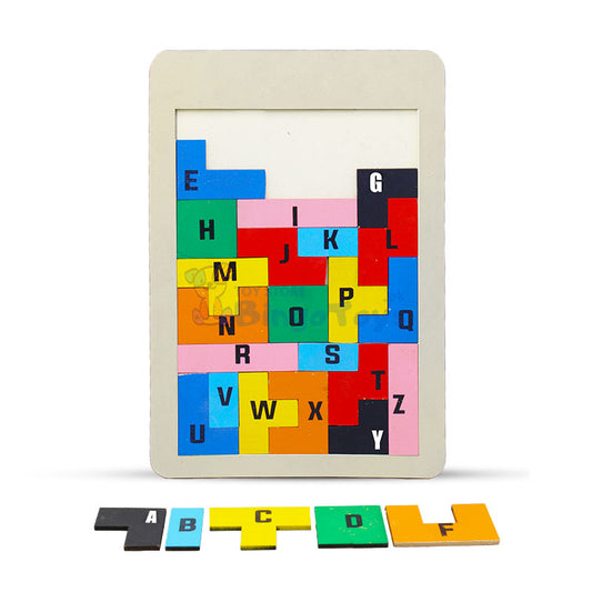 Wooden 26 Pcs Alphabets Puzzle Board