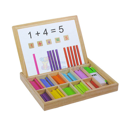 Wooden Arithmetic Colorful Stick Learning Box 1553