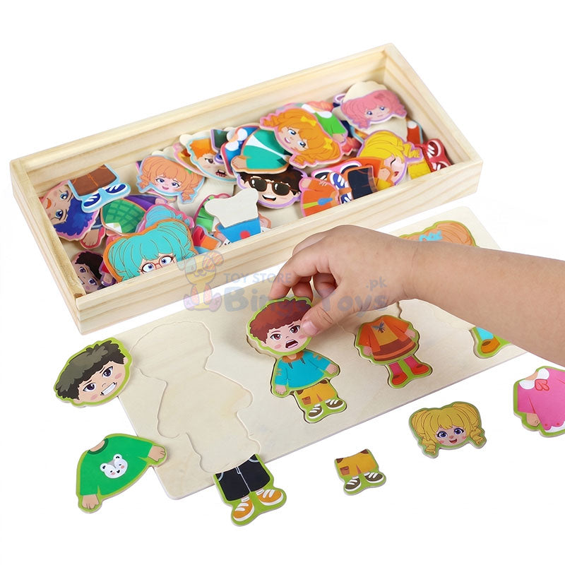 Wooden Dress up Puzzle Board