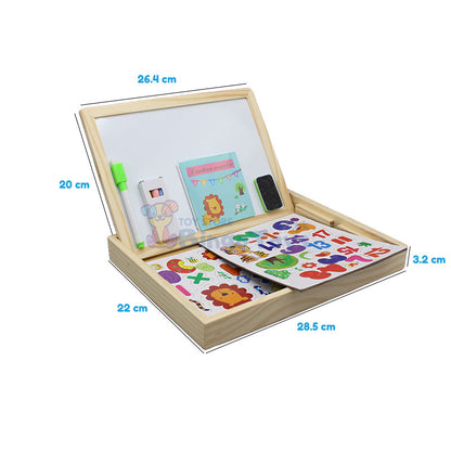 Wooden Educational Magnetic Cartoon Number Puzzle Board