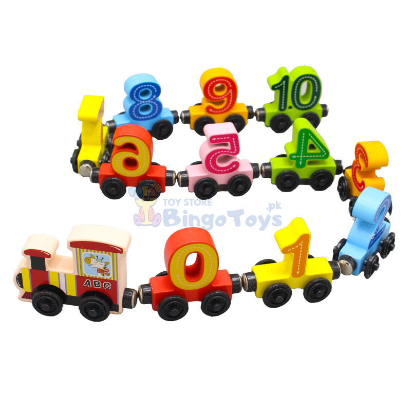 Wooden Magnetic Number Digital Train (1540)