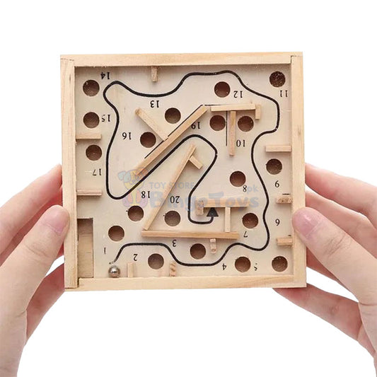 Wooden Mini Labyrinth Ball Maze Game