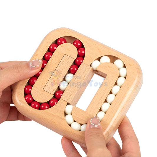 Wooden Rotating Bean Maze Game