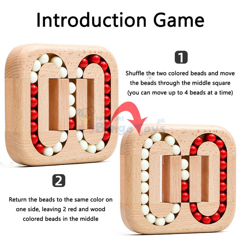 Wooden Rotating Bean Maze Game