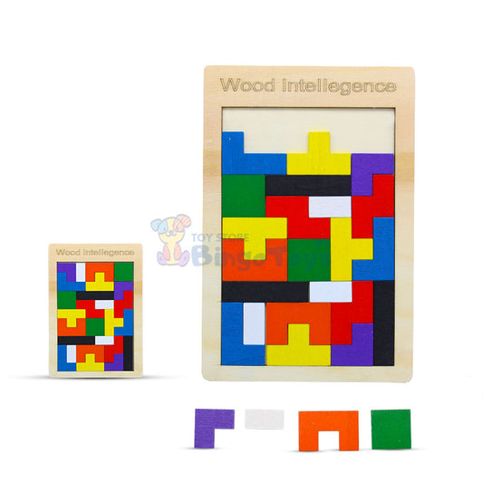 Wood Intelligence 26 Pcs Russian Puzzle Blocks