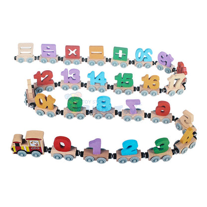 Wooden Magnetic Digital Train 0 to 20 with Signs