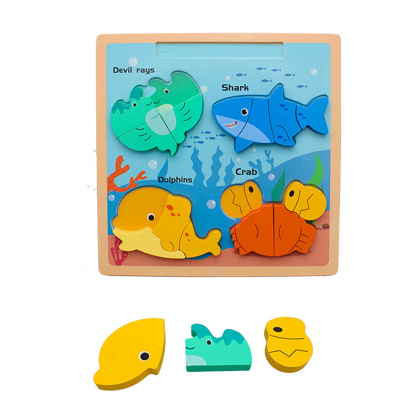Multifunctional Wooden Puzzle Drawing Board