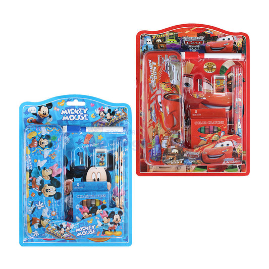 Writing & Coloring Stationery Set (14 Pcs) for Boys