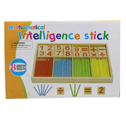 Wooden Mathematical Intelligent Stick & Numbers Box