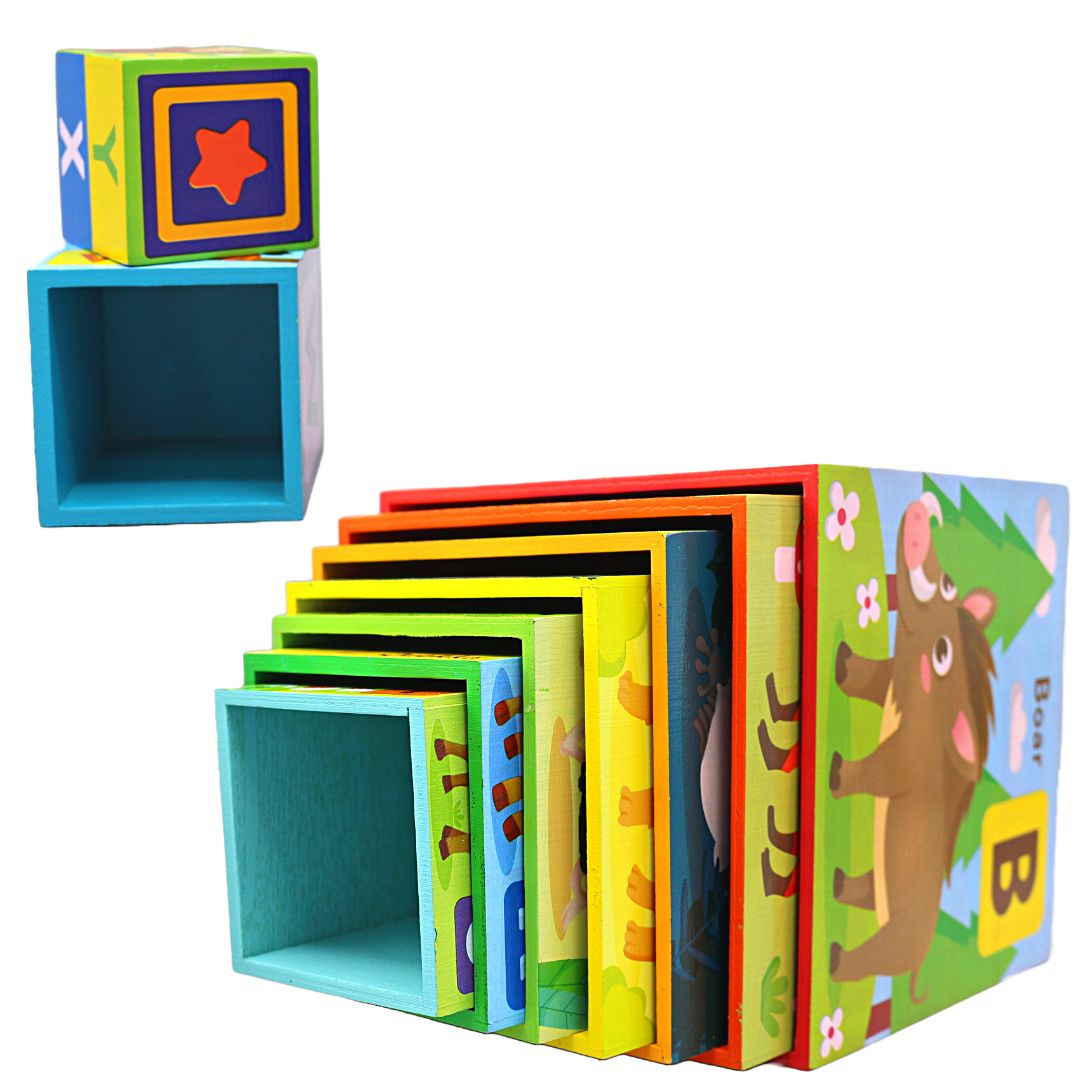 10 PCs Alphabets Nesting & Stacking Blocks