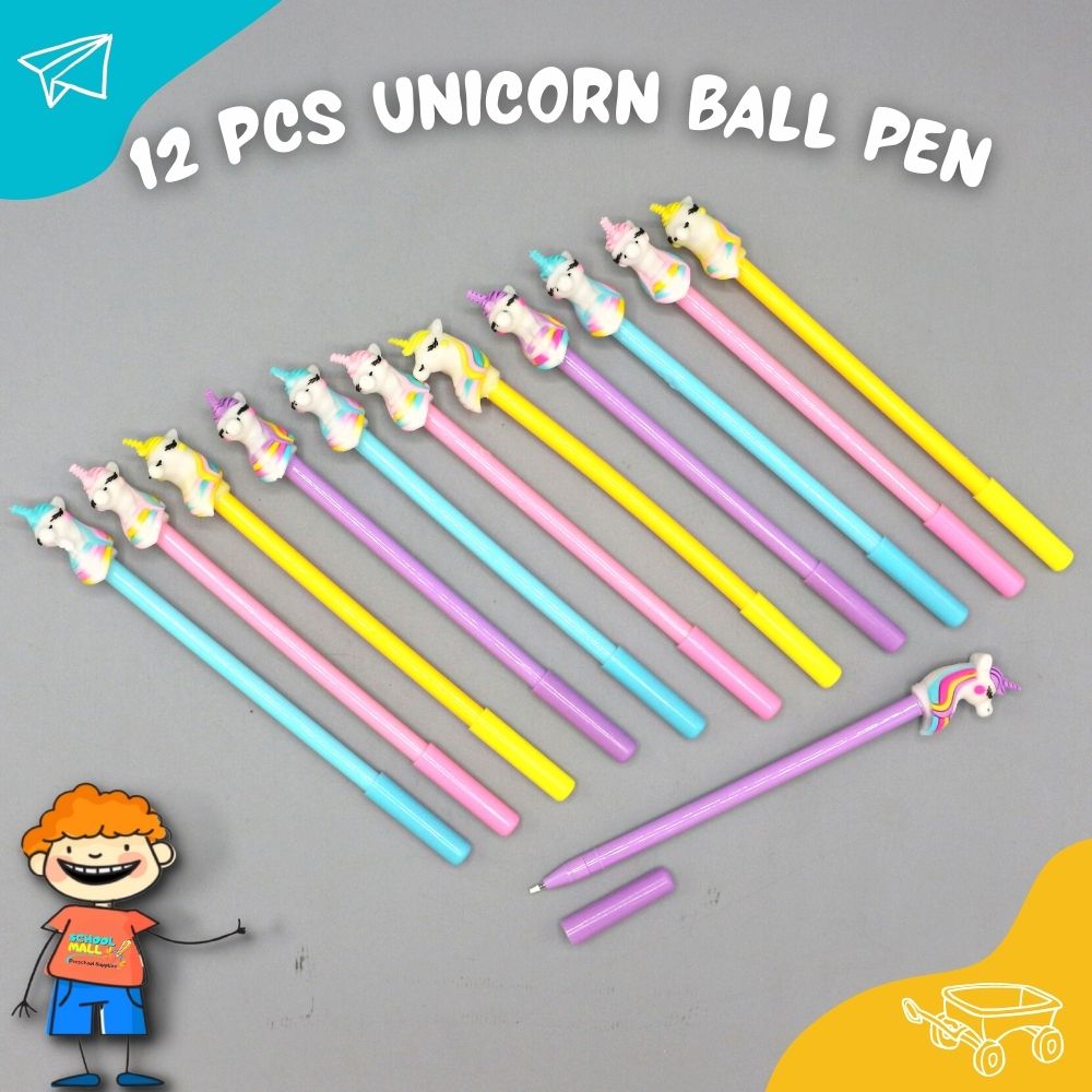 12Pcs Unicorn Ball Pen