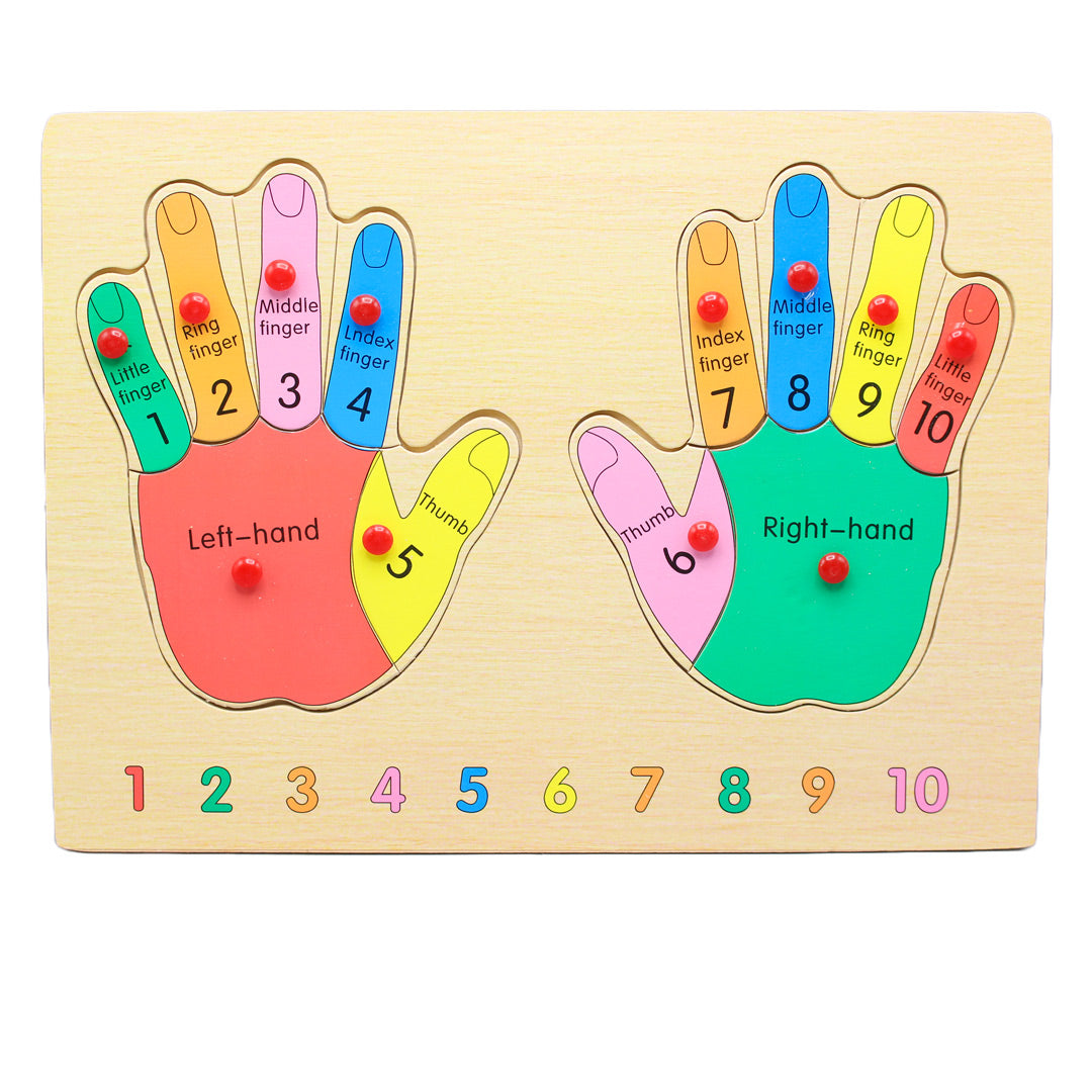 Wooden Hands Grip Jigsaw Puzzle Board