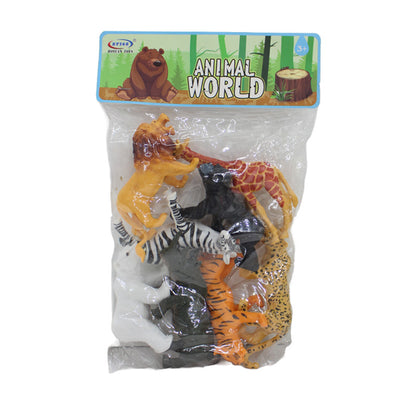 8PCs Plastic Animal World Toys