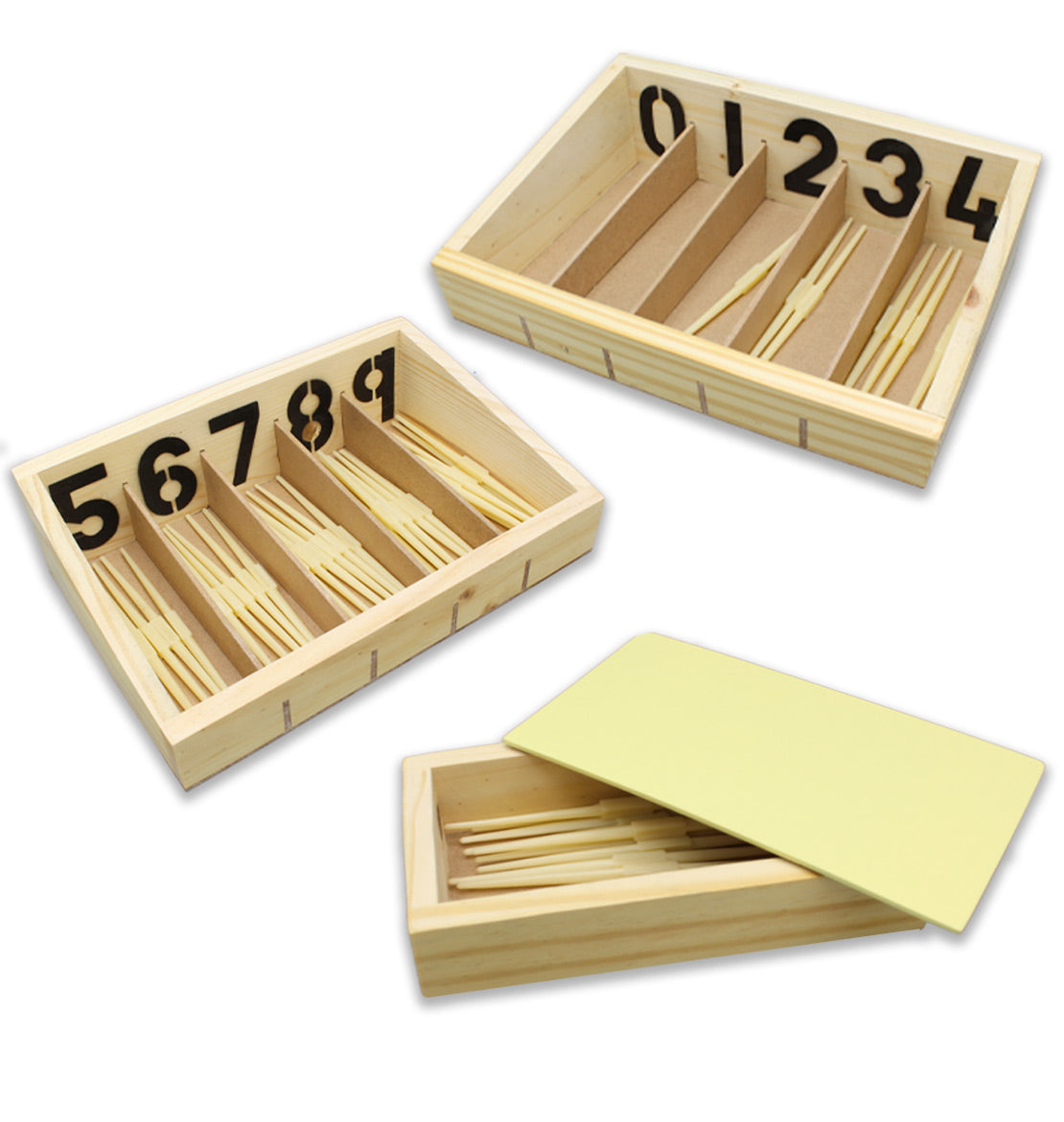 Montessori Spindle Box With 45 Spindles toy – Bingo Toys