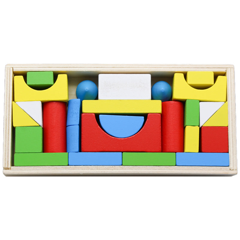 Wooden Montessori Building Blocks