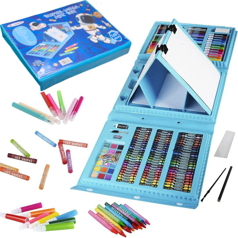 208 Piece Astronaut Art Set – 3 layer with easel Painting & Drawing