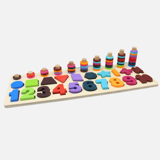 3 in 1 Wooden Rainbow Pairing Board