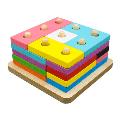 Wooden Assembled Shapes Blocks