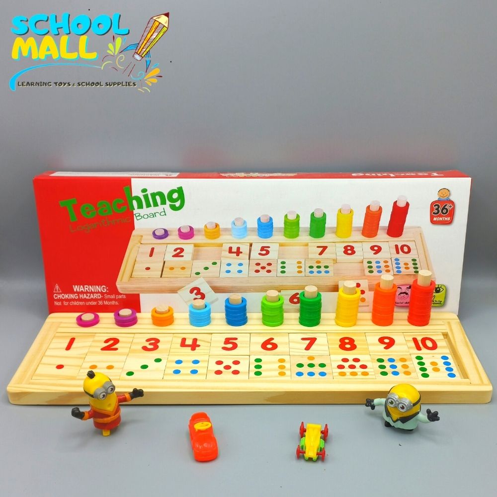 Montessori Mathematics Teaching Logarithmic Board - Educational Toy ...