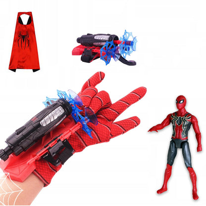 Spiderman Figure Glove Arrow Launch with Light Mask