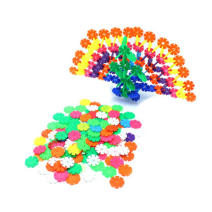 48 PCS Snow Flower Educational Block