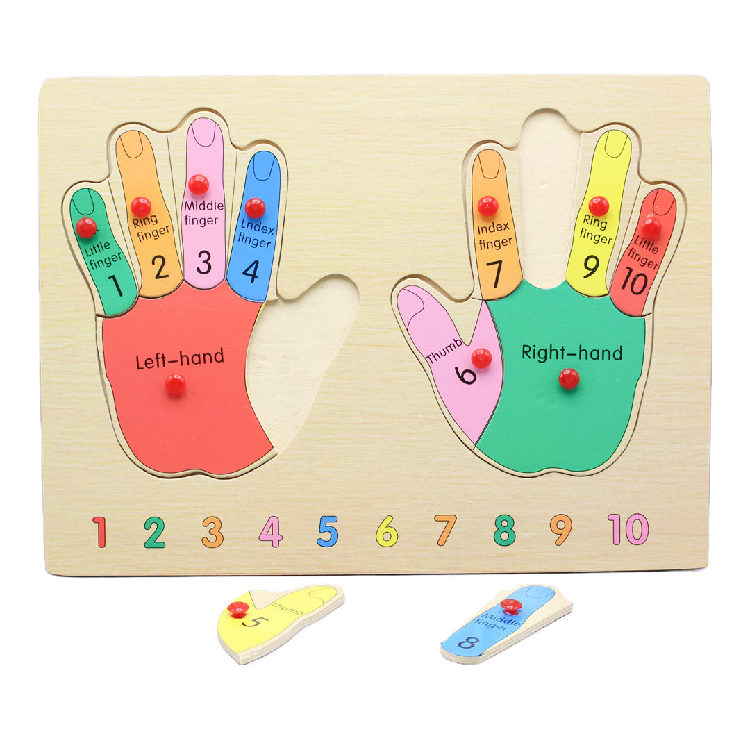 Wooden Hands Grip Jigsaw Puzzle Board