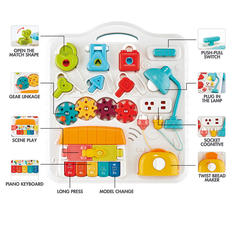 Busy Board Activity Table with Lights and Melodies