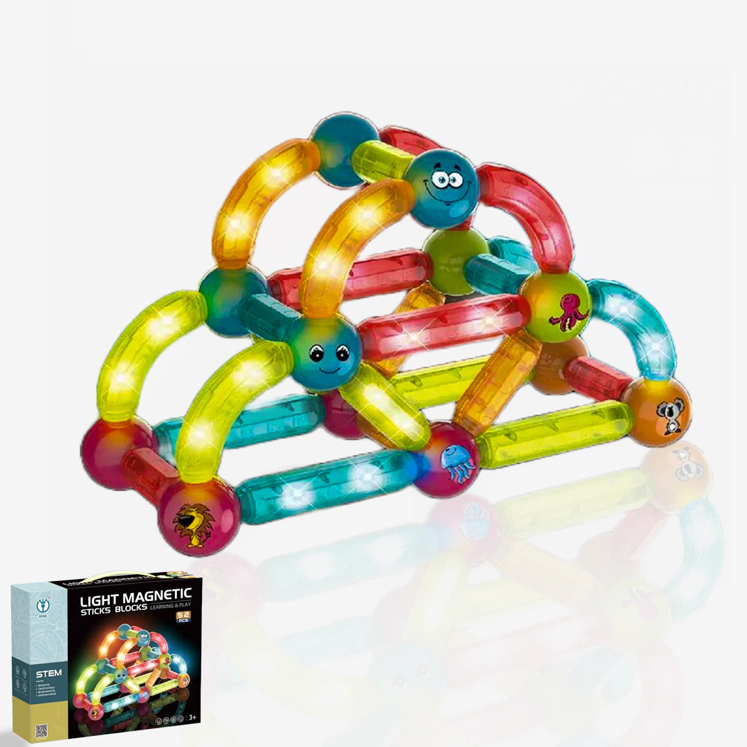 52 PCS Light Magnetic Building Blocks