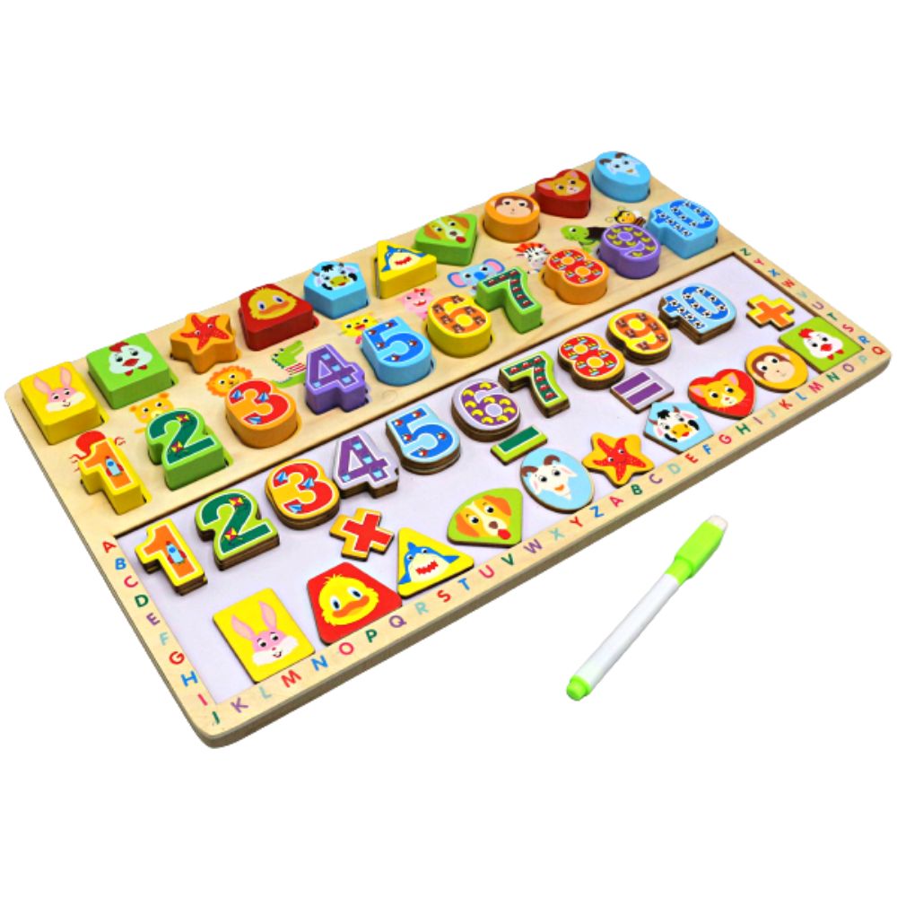 3 in 1 Digital Wooden Shape Board