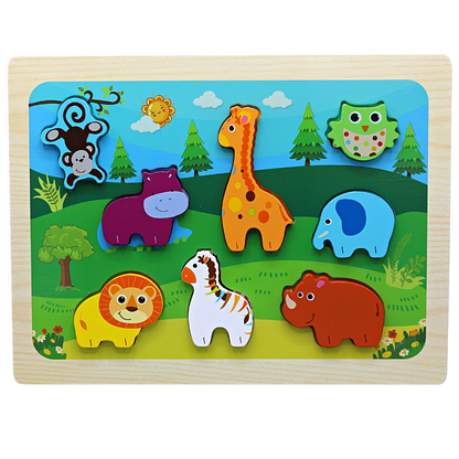 3D Colorful Animals & Vehicles Board