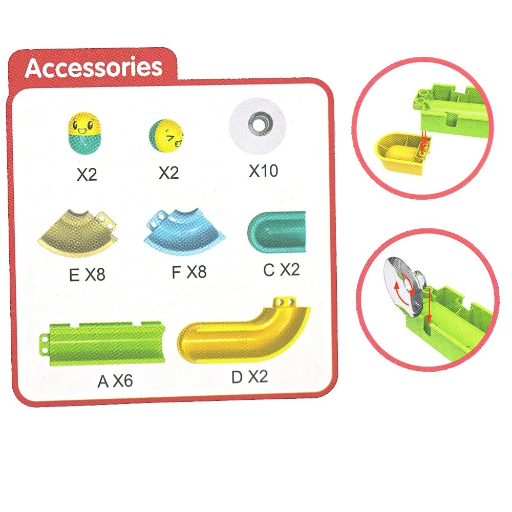 40 PCs Ball Tracks Set