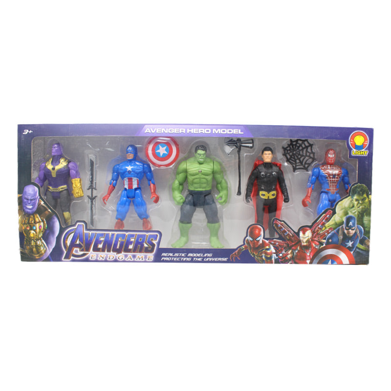 Avengers Action Figures With Light Projection Function
