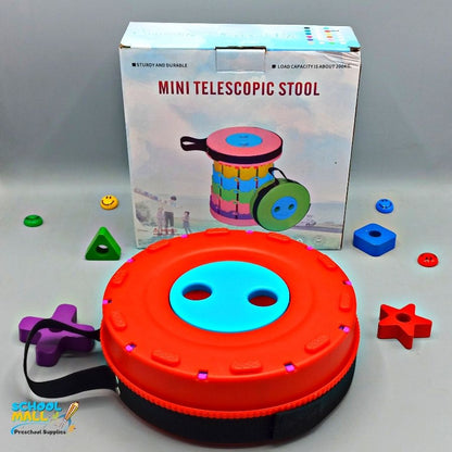 portable mini telescopic stool folding